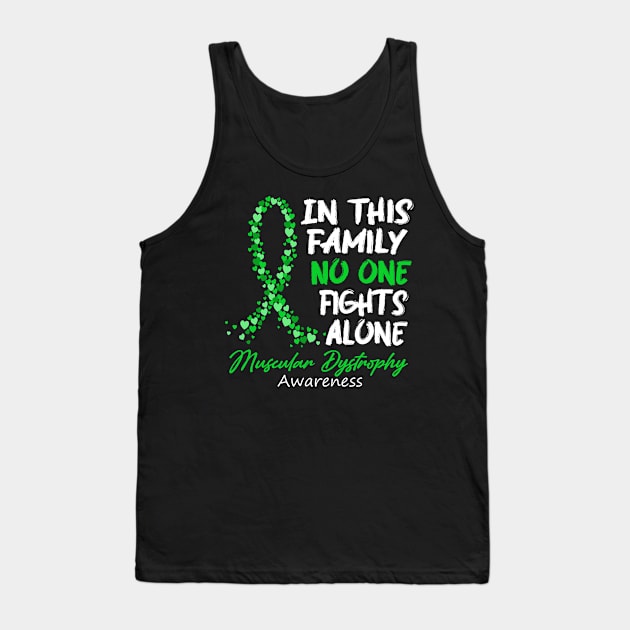 Muscular Dystrophy Awareness In This Family No One Fights Alone - Faith Hope Cure Tank Top by DAN LE